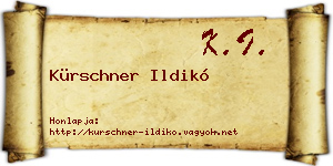 Kürschner Ildikó névjegykártya